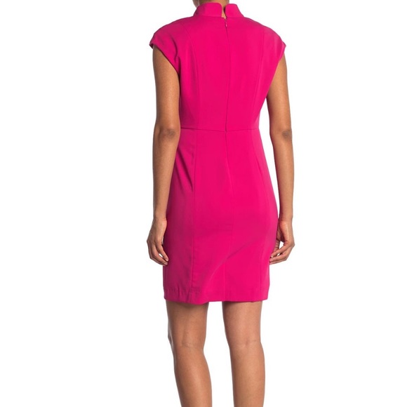 T Tahari cap sleeve fuchsia dress - NWT - Picture 2 of 7